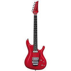 Foto van Ibanez joe satriani js2480-mcr muscle car red met koffer