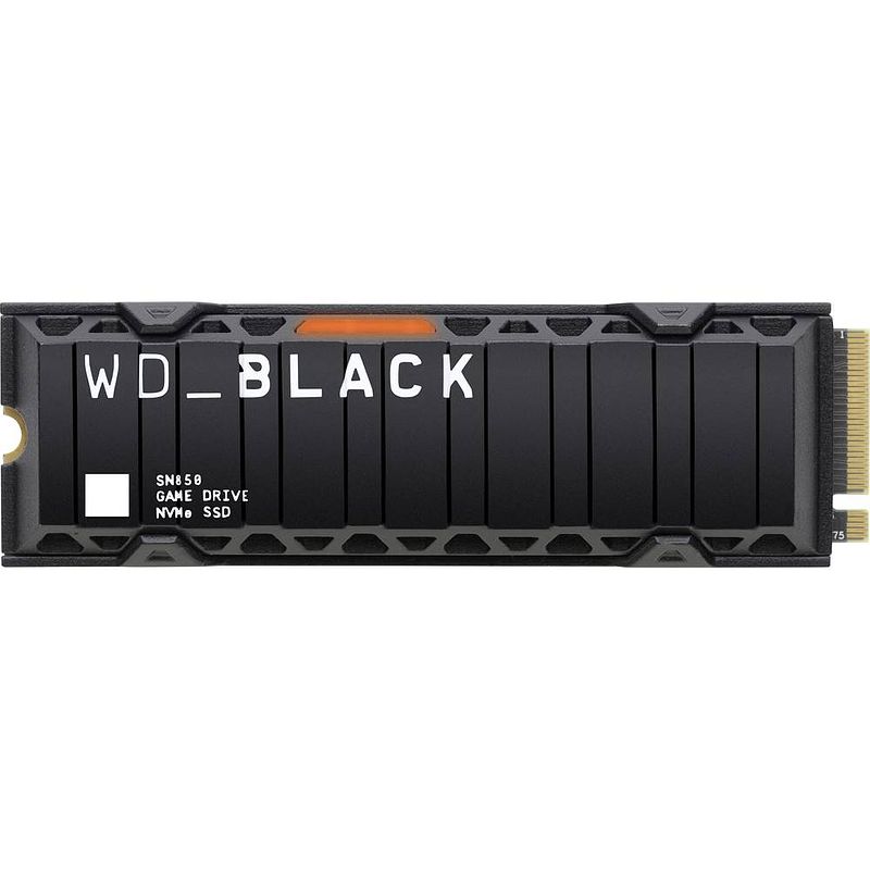 Foto van Wd black™ sn850 heatsink 500 gb nvme/pcie m.2 ssd 2280 harde schijf m.2 nvme pcie 4.0 x4 retail wds500g1xhe