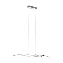 Foto van Eglo lasana 2 hanglamp - led - 87 cm - grijs/wit