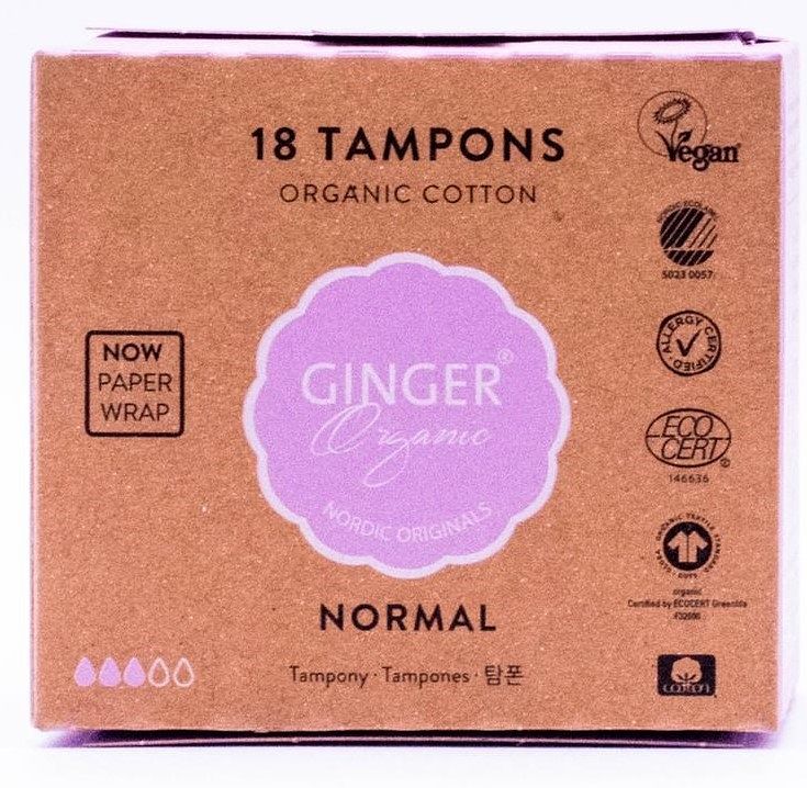 Foto van Ginger organic tampons normal