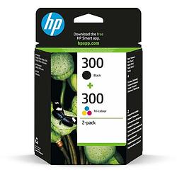 Foto van Hp cartridge voordeelpak 300 - instant ink (zwart + kleur)