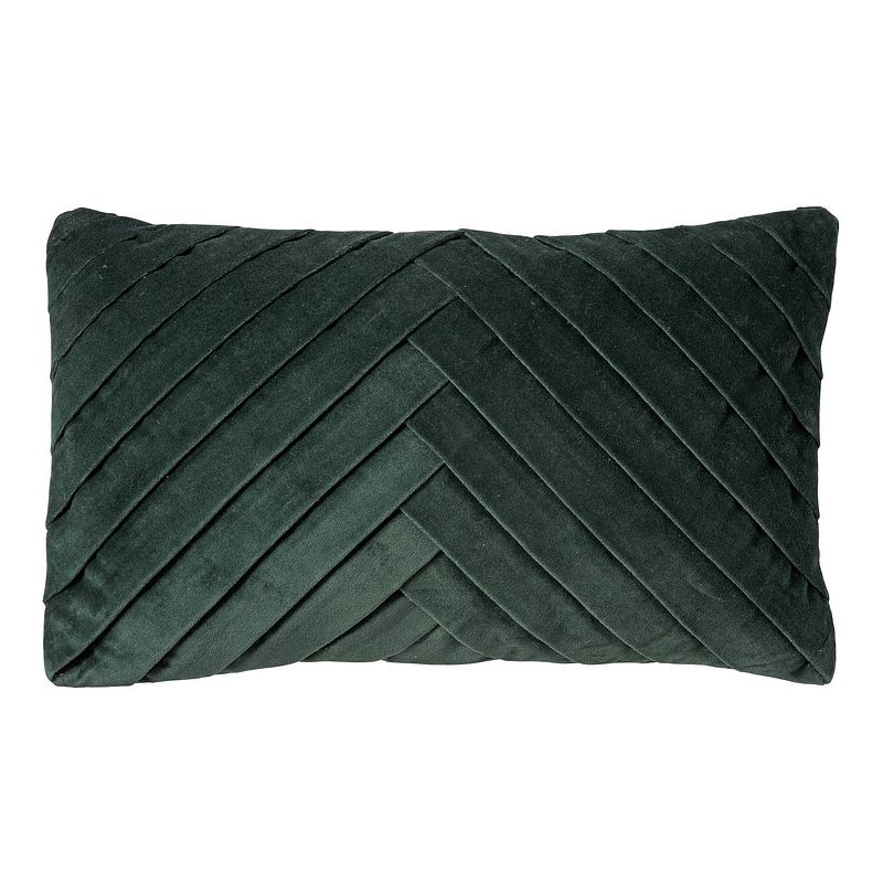 Foto van Dutch decor femm - sierkussen velvet 30x50 cm mountain view - groen - groen