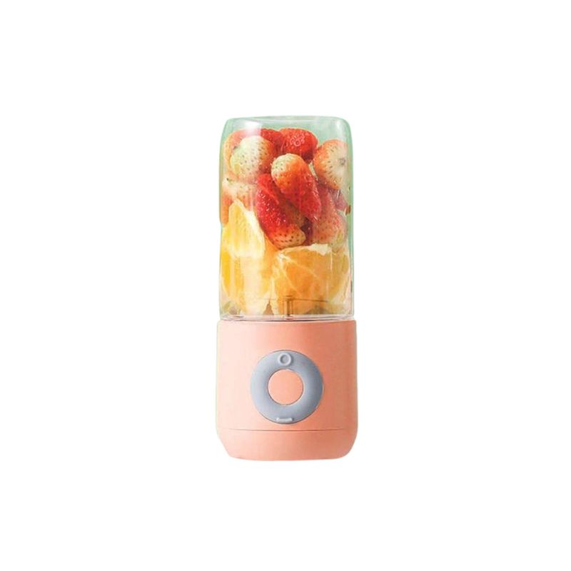 Foto van Draagbare blender - 500ml - roze - 6 messen