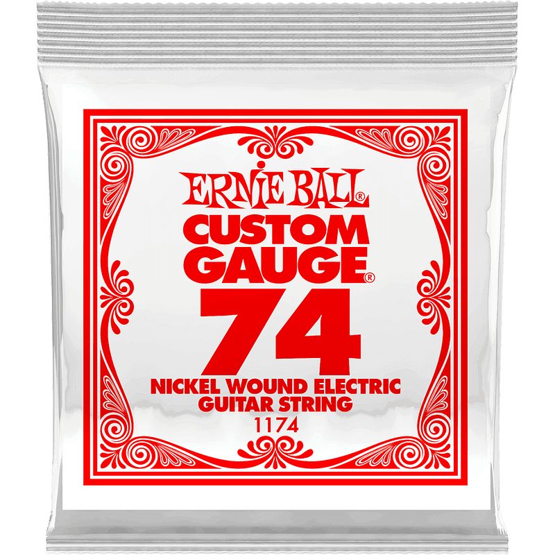 Foto van Ernie ball 1174 .074 nickel wound losse snaar voor elektrische gitaar