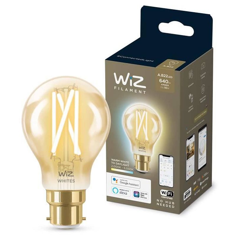 Foto van Wiz vintage connected bulb variabel wit b22 50w