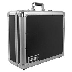 Foto van Udg ultimate pick foam flight case multi turntable flightcase zilver platenspeler met plukschuim