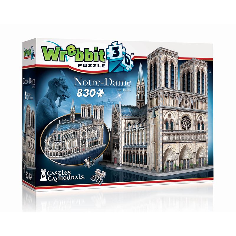 Foto van Wrebbit wrebbit 3d puzzle - notre dame (830)