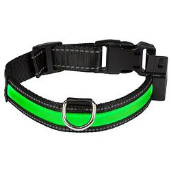 Foto van Eyenimal halsband oplaadbare lichthalsband m - groen - voor honden