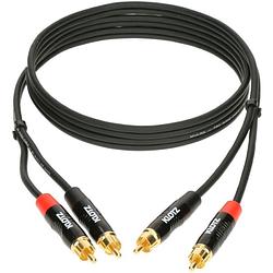 Foto van Klotz kt-cc150 minilink pro stereo twin kabel rca verguld 1.5m