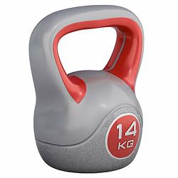 Foto van Gorilla sports kettlebell - kunststof trendy - 14 kg