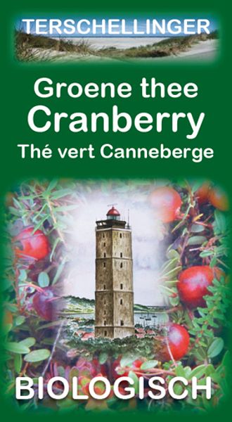 Foto van Terschellinger cranberries groene thee met cranberry eko