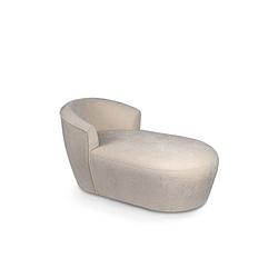 Foto van Ptmd grasa white 9852 fiore fabric long sofa fauteuil