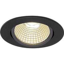 Foto van Slv 114380 slv led-inbouwlamp led led vast ingebouwd 9 w zwart (mat)