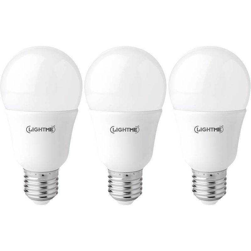 Foto van Lightme lm85918 led-lamp energielabel f (a - g) e27 peer 11 w = 75 w warmwit (ø x l) 60 mm x 117 mm 3 stuk(s)