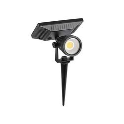 Foto van V-tac vt-952 zwart solar spike light - ip65 - 2w - 40 lumen - 4000k