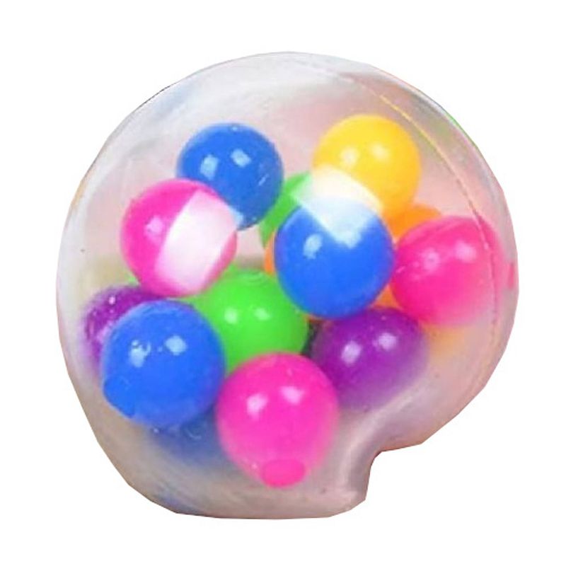 Foto van Toys amsterdam stressbal fidget 5 cm transparant