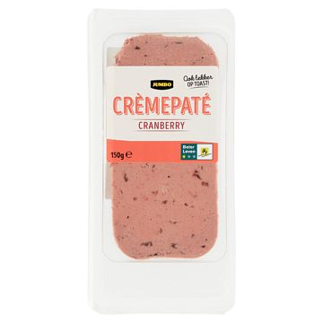 Foto van Jumbo cremepate cranberry 150g