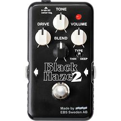 Foto van Ebs black haze 2 distortion / overdrive effectpedaal