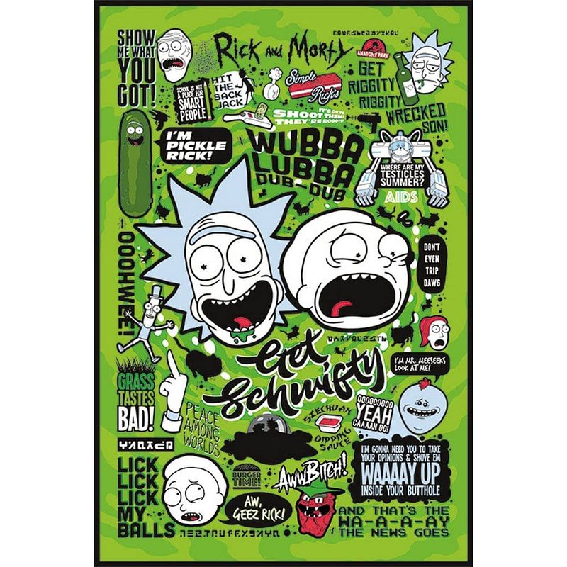 Foto van Pyramid rick and morty quotes poster 61x91,5cm