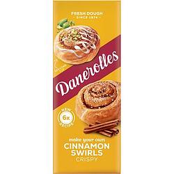 Foto van Danerolles fresh dough cinnamon swirls crispy 6 stuks 275g bij jumbo