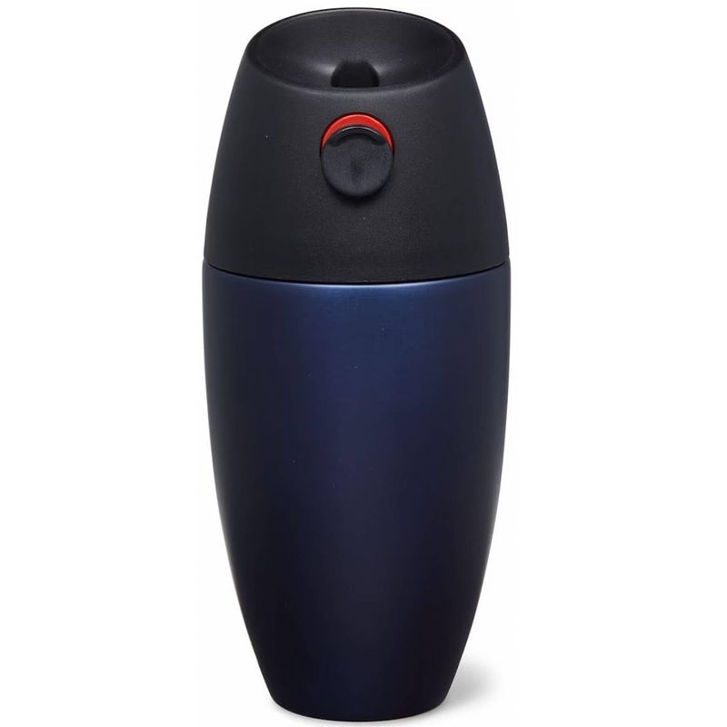 Foto van Premium rvs koffiebeker met vacuumisolatie - to go - thermosbeker reisbeker push & drink - 450ml - blauw