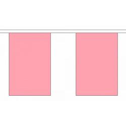 Foto van Luxe roze vlaggenlijn 9 m - vlaggenlijnen