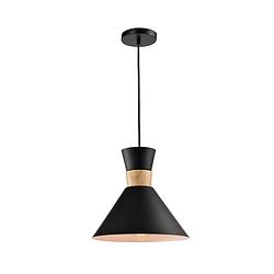 Foto van Quvio hanglamp rond zwart - quv5113l-black