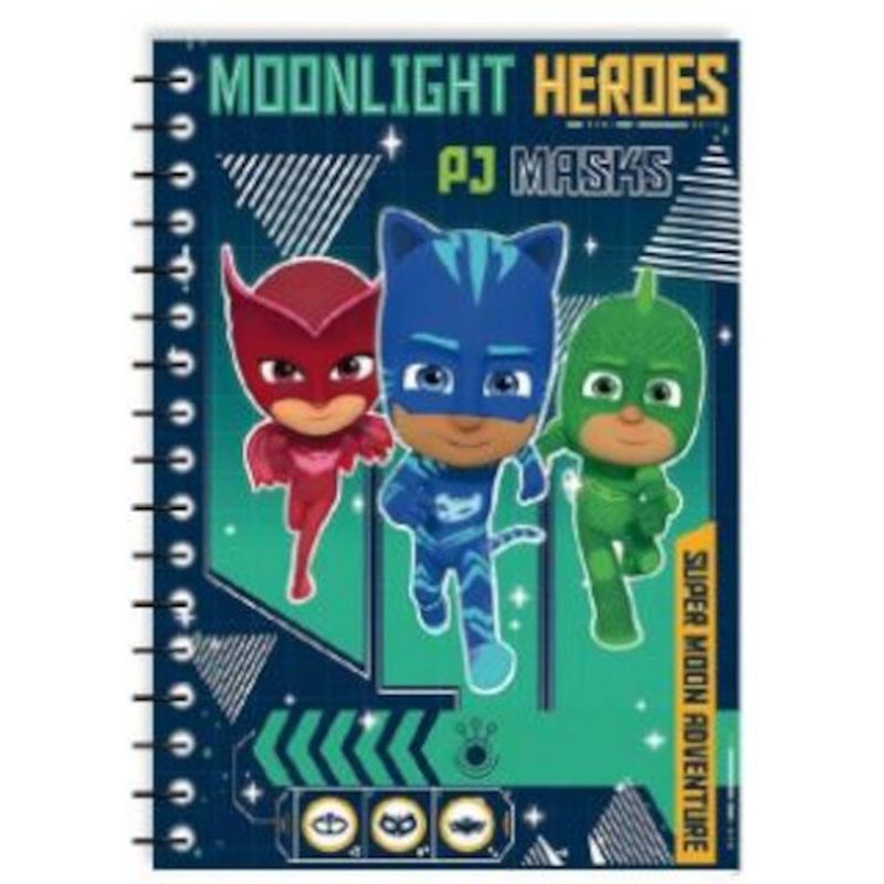 Foto van Nickelodeon notitieboek pj masks junior a5 papier blauw