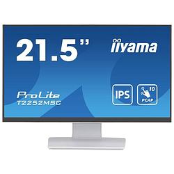Foto van Iiyama 21,5 white bonded pcap touchscreen monitor energielabel: c (a - g) 54.6 cm (21.5 inch) 1920 x 1080 pixel 16:9 5 ms hdmi, displayport, usb 3.2 gen 1 ips