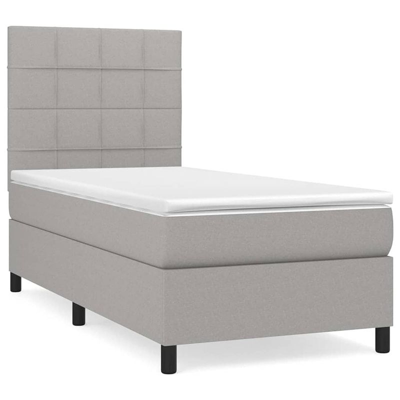 Foto van The living store boxspringbed - rustgevend - bed - afmeting- 203 x 83 x 118/128 cm - ken- duurzaam - verstelbaar