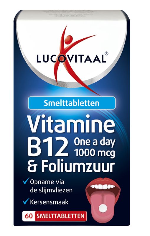 Foto van Lucovitaal vitamine b12 & foliumzuur smelttabletten