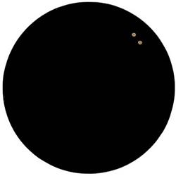 Foto van Naga nord magnetisch rond glasbord, diameter 45 cm, zwart