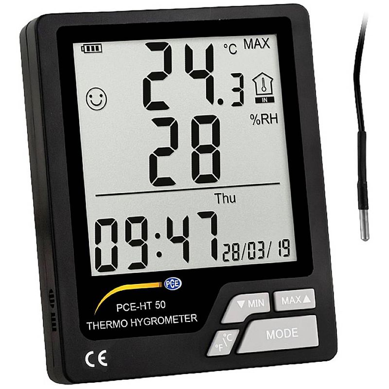 Foto van Pce instruments pce-ht 50 luchtvochtigheidsmeter (hygrometer) 20 % hrel 99 % hrel