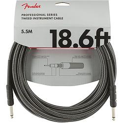 Foto van Fender professional tweed instrumentkabel 5.5 meter grijs