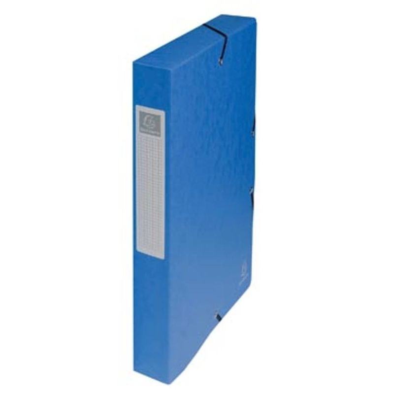 Foto van Exacompta elastobox exabox blauw, rug van 4 cm