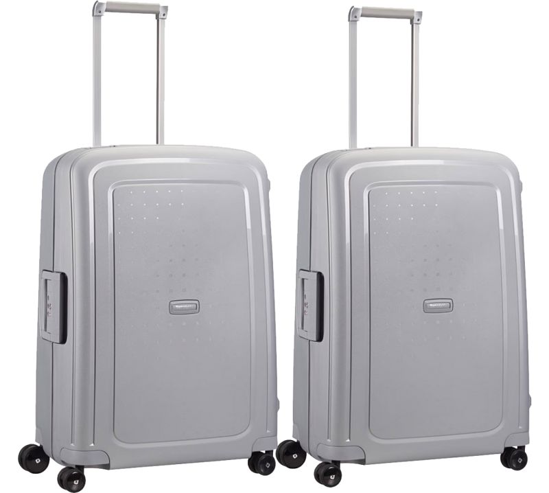 Foto van Samsonite s'cure spinner 69cm silver duo kofferset