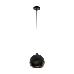 Foto van Eglo camastra hanglamp - e27 - ø 22,5 cm - zwart/goud