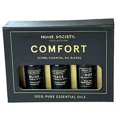 Foto van Luxe geur olie essential oil pack comfort - 3 x 10ml - bliss, hope, peach