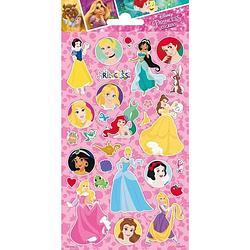 Foto van Funny products stickers princess 20 x 10 cm papier roze 28 stuks