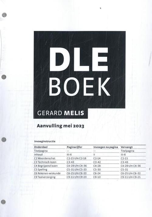 Foto van Dle boek: aanvulling mei 2023 - gerard melis - paperback (9789024458622)