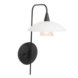 Foto van Moderne wandlamp - steinhauer - glas - modern - g9 - l: 18cm - voor binnen - woonkamer - eetkamer - wit