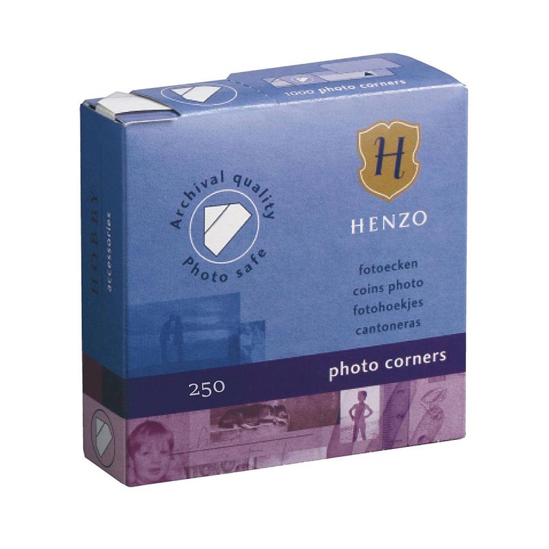 Foto van Henzo fotoplakkers - fotohoekjes - 250 stuks - transparant