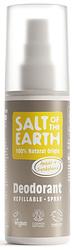 Foto van Salt of the earth amber + sandalwood deodorant refillable spray