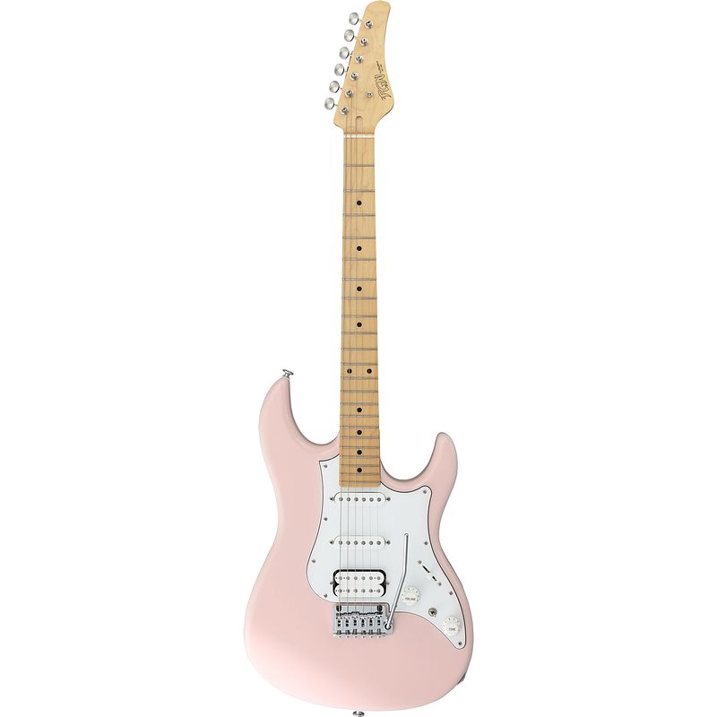 Foto van Fgn guitars j-standard odyssey traditional shell pink elektrische gitaar met gigbag