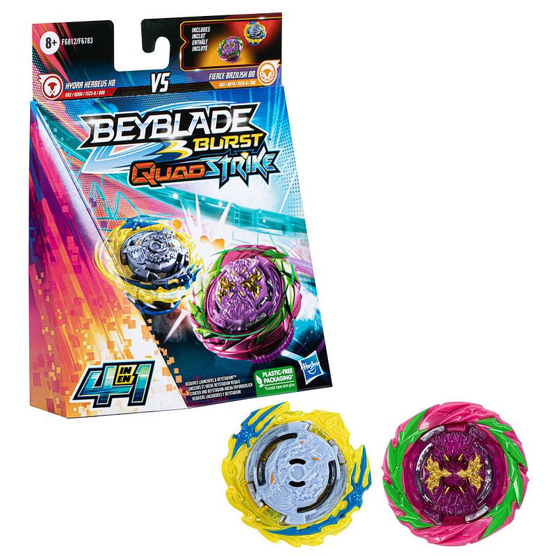 Foto van Beyblade quad strike dual pack