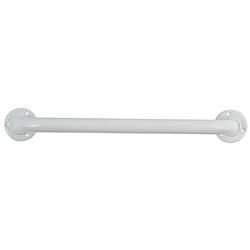 Foto van Msv badkamer/douche wand/muur handgreep - rvs metaal - wit - 30 cm - badkameraccessoireset