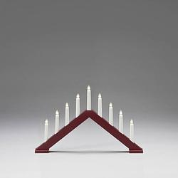 Foto van Konstsmide 3984-525 led-silhouet pyramide warmwit led donkerrood