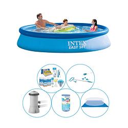 Foto van Zwembad inclusief accessoires - 6-delig - intex easy set rond 366x76 cm