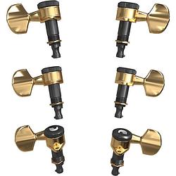 Foto van D'saddario pwat-333l auto-trim tuning machines 3 + 3 setup goud