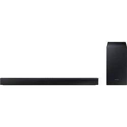 Foto van Samsung hw-b440 soundbar zwart bluetooth, incl. draadloze subwoofer, usb